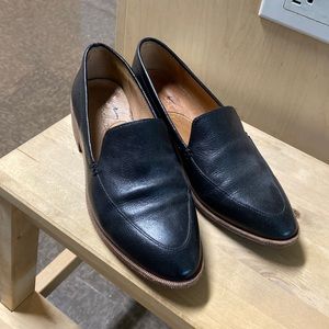 Madewell Frances Black Leather Loafers
